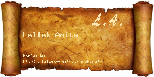 Lellek Anita névjegykártya